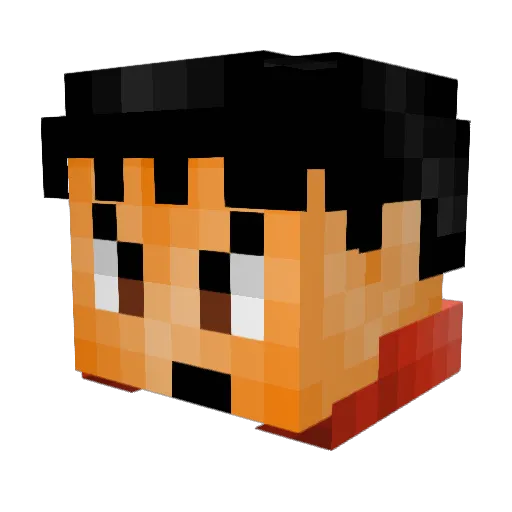 Yung_Quentin Minecraft avatar head, 3D render