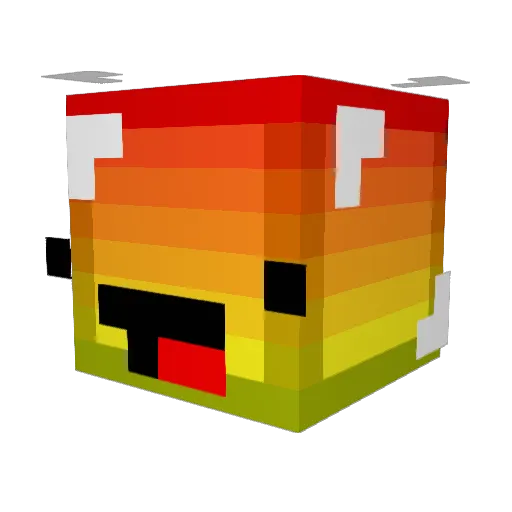 Yungcelik Minecraft avatar head, 3D render