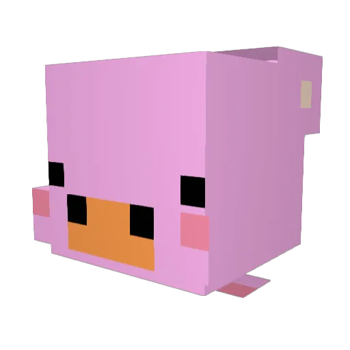 Yungel_ Minecraft avatar head, 3D render