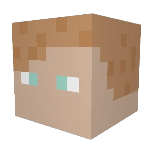Yungogchris Minecraft avatar head, 3D render