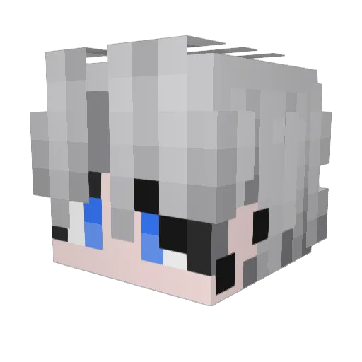 YuniShine Minecraft avatar head, 3D render
