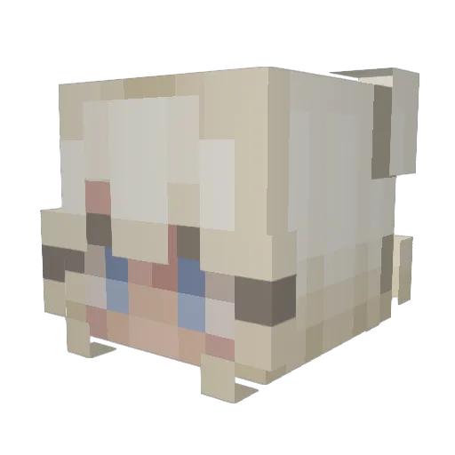 YuniYums Minecraft avatar head, 3D render
