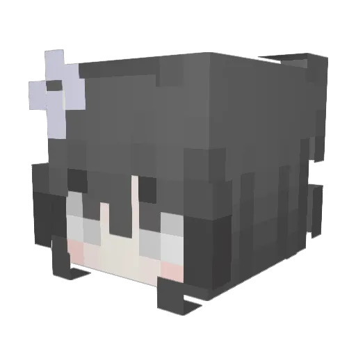 Yuniananir Minecraft avatar head, 3D render
