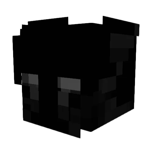 Yunkz Minecraft avatar head, 3D render