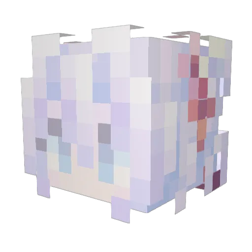 Yunn__nn Minecraft avatar head, 3D render