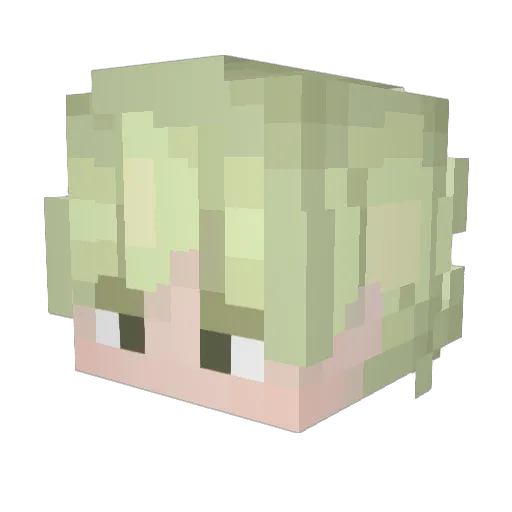 Yunnor4ik Minecraft avatar head, 3D render