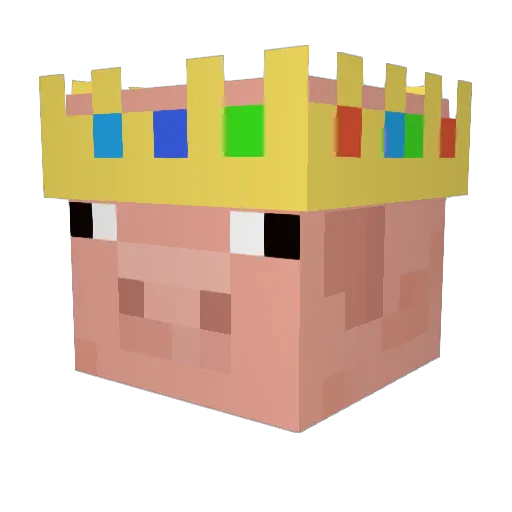 Yuno16 Minecraft avatar head, 3D render