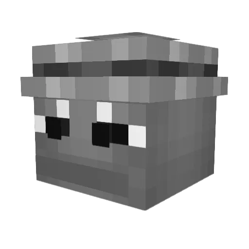 YunoDeQuacker Minecraft avatar head, 3D render