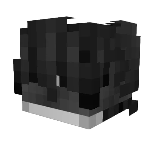 YunoNando Minecraft avatar head, 3D render