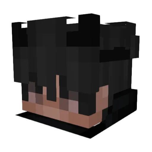 YunoPeak Minecraft avatar head, 3D render