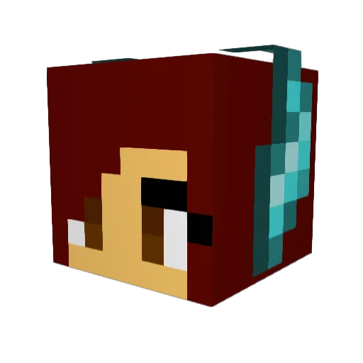 Yuno_59 Minecraft avatar head, 3D render