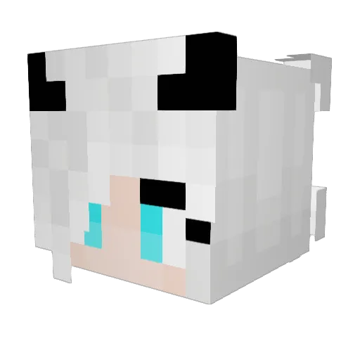 Yuno_Katakuri Minecraft avatar head, 3D render