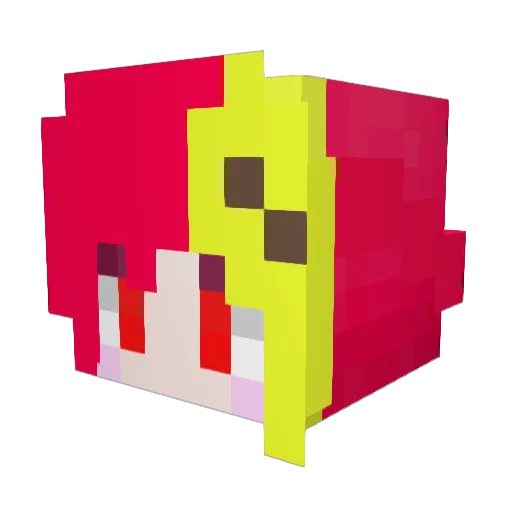 Yuno_sb Minecraft avatar head, 3D render
