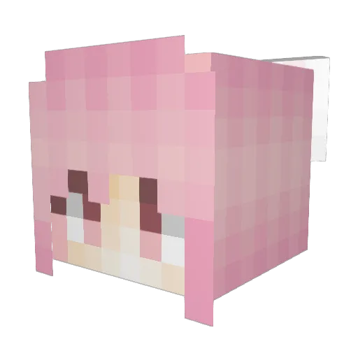 Yuno_youke Minecraft avatar head, 3D render