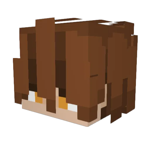 Yunoz_ Minecraft avatar head, 3D render
