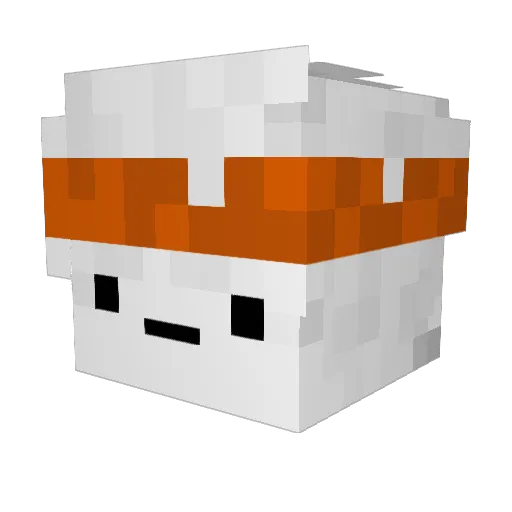 Yunruo_C Minecraft avatar head, 3D render