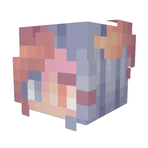 Yuntaria954 Minecraft avatar head, 3D render