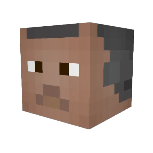 YunusEmreee Minecraft avatar head, 3D render