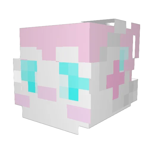 Yunyis Minecraft avatar head, 3D render