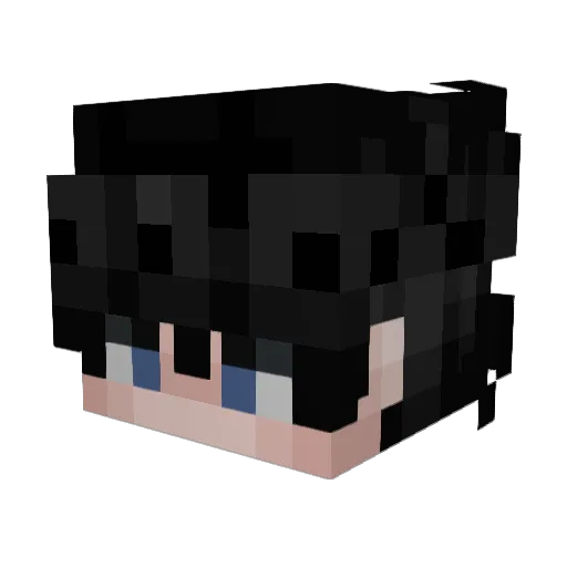 Yunyumi Minecraft avatar head, 3D render