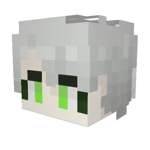 Yunyun0923 Minecraft avatar head, 3D render