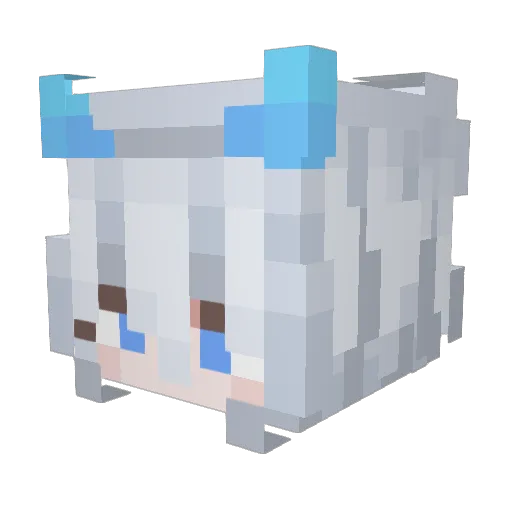 YuomaOfficial Minecraft avatar head, 3D render