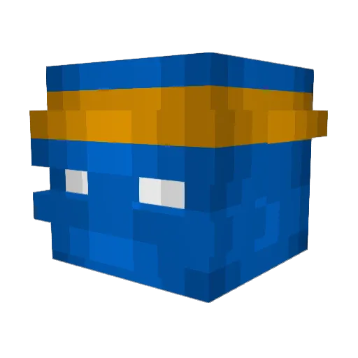 YupAeC0hax Minecraft avatar head, 3D render