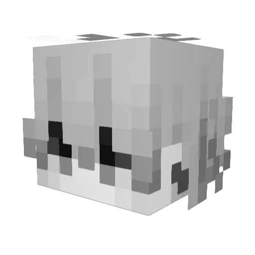 YupBash Minecraft avatar head, 3D render