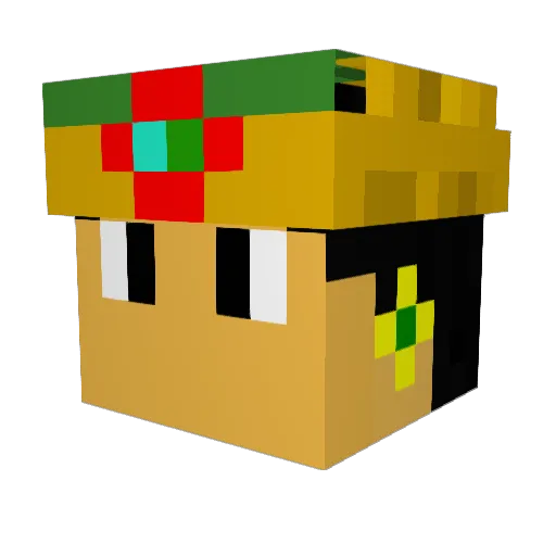 Yupanqui09 Minecraft avatar head, 3D render
