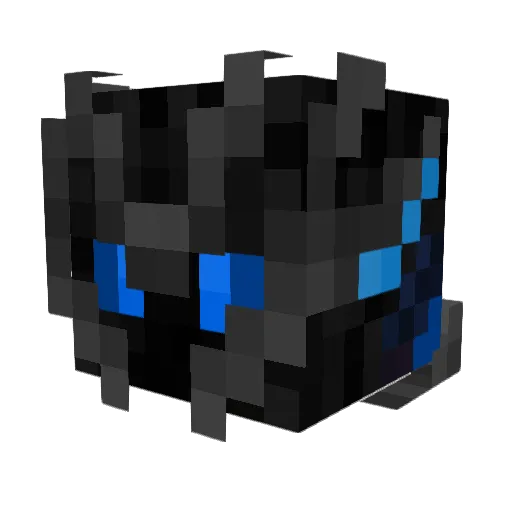 Yupler Minecraft avatar head, 3D render