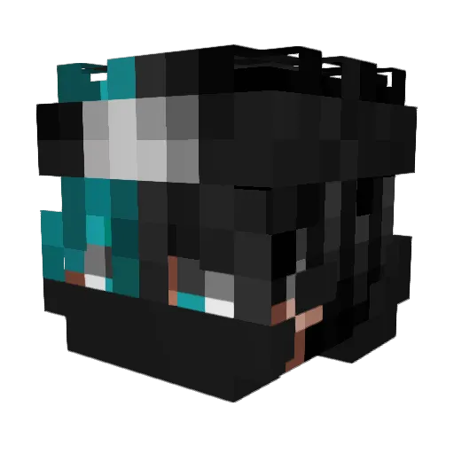 YuppyHam Minecraft avatar head, 3D render