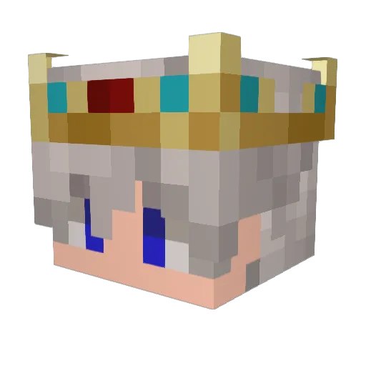 Yur28_ Minecraft avatar head, 3D render