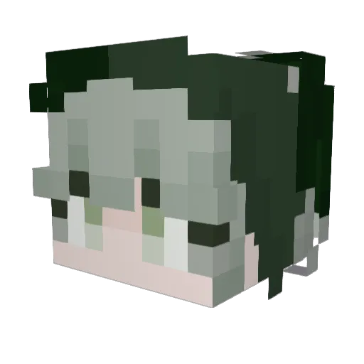 Yurbi Minecraft avatar head, 3D render
