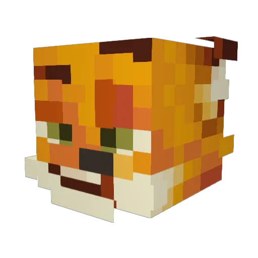 Yurboibon Minecraft avatar head, 3D render