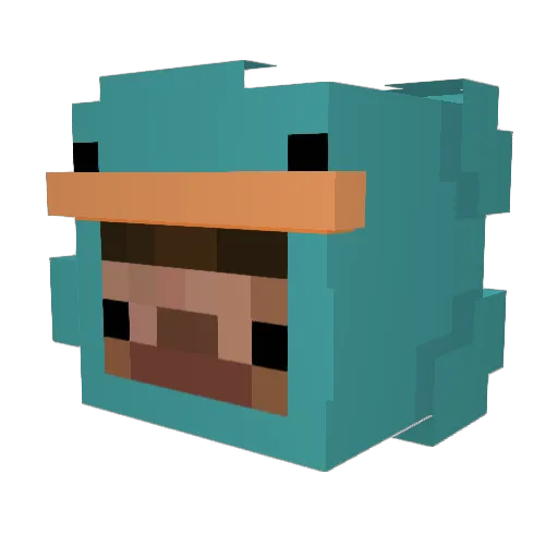 Yurcob Minecraft avatar head, 3D render