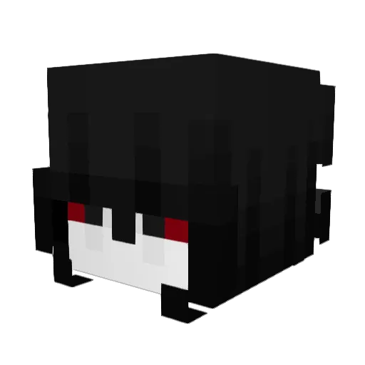 Yurei1219 Minecraft avatar head, 3D render