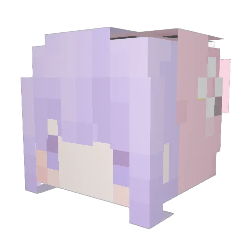 Yurei_030 Minecraft avatar head, 3D render