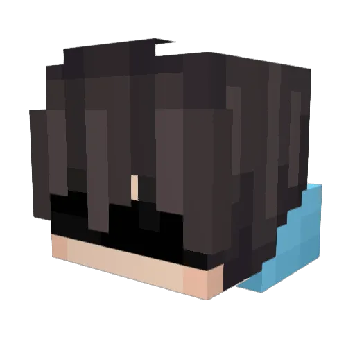 Yureosan Minecraft avatar head, 3D render