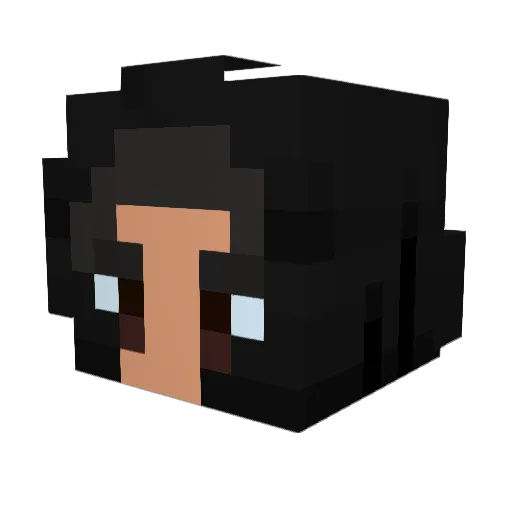 Yurgan Minecraft avatar head, 3D render