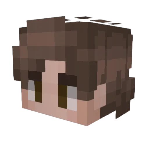 Yuri121205 Minecraft avatar head, 3D render