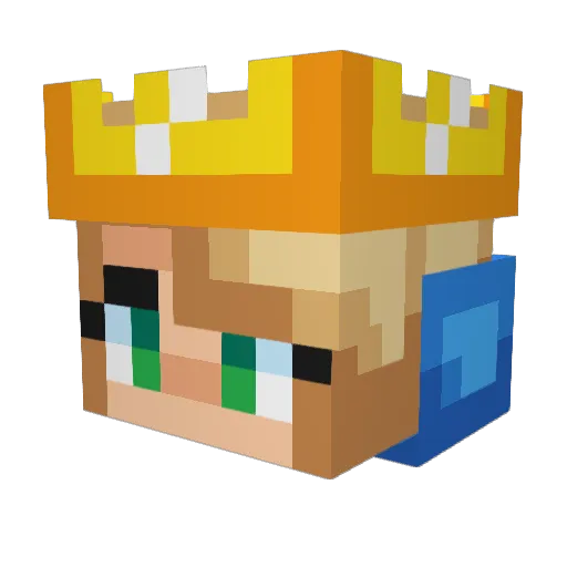 Yuri1302 Minecraft avatar head, 3D render