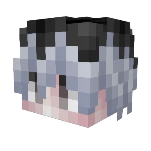 Yuri1445LP Minecraft avatar head, 3D render