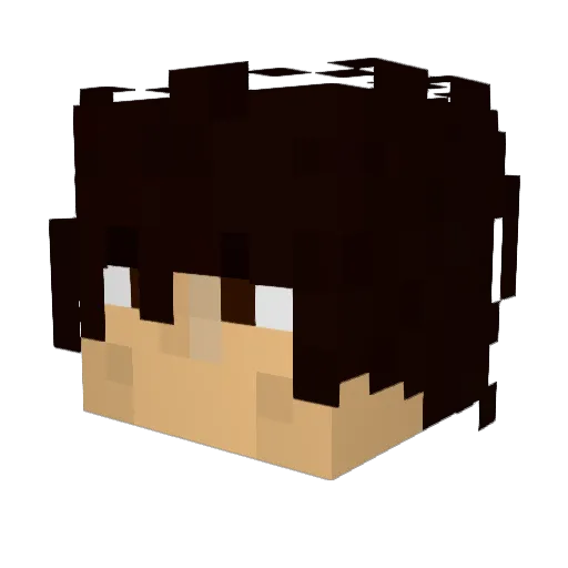 YuriBandy Minecraft avatar head, 3D render