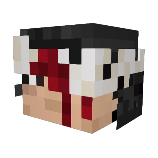 YuriEnjoyer1 Minecraft avatar head, 3D render