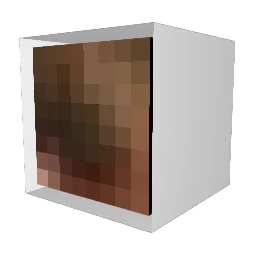 YuriHasa Minecraft avatar head, 3D render