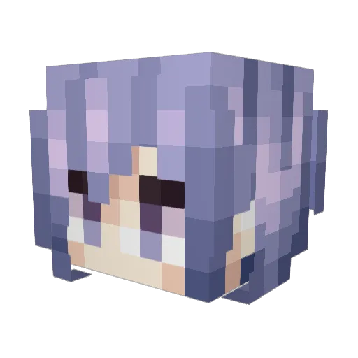 YuriLeclerc Minecraft avatar head, 3D render