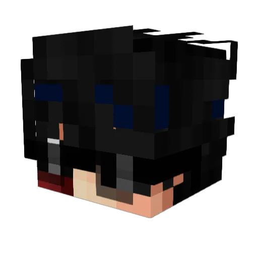 YuriLimah Minecraft avatar head, 3D render