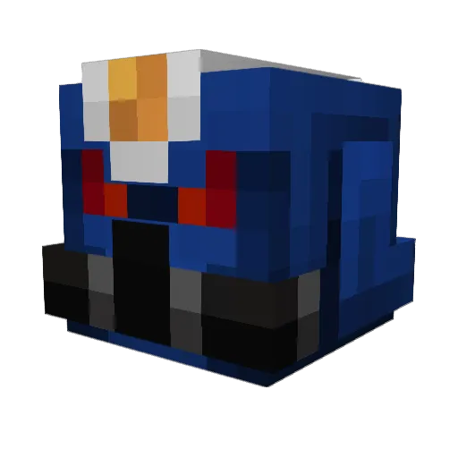YuriRS Minecraft avatar head, 3D render