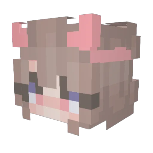YuriSakazaki233 Minecraft avatar head, 3D render