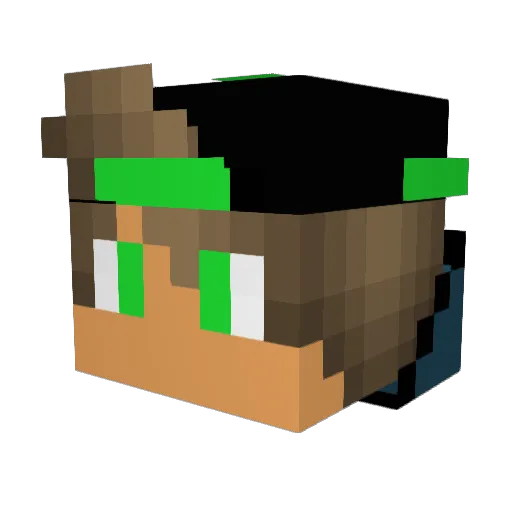 Yuri_AlBr Minecraft avatar head, 3D render